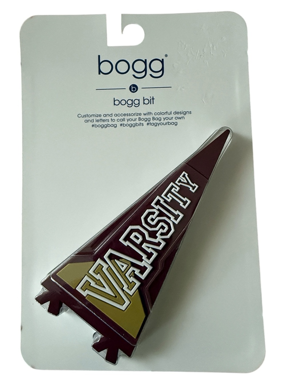 Bogg Bits Varsity Pennant Style Sports Collegiate High School Cheer Football NEW